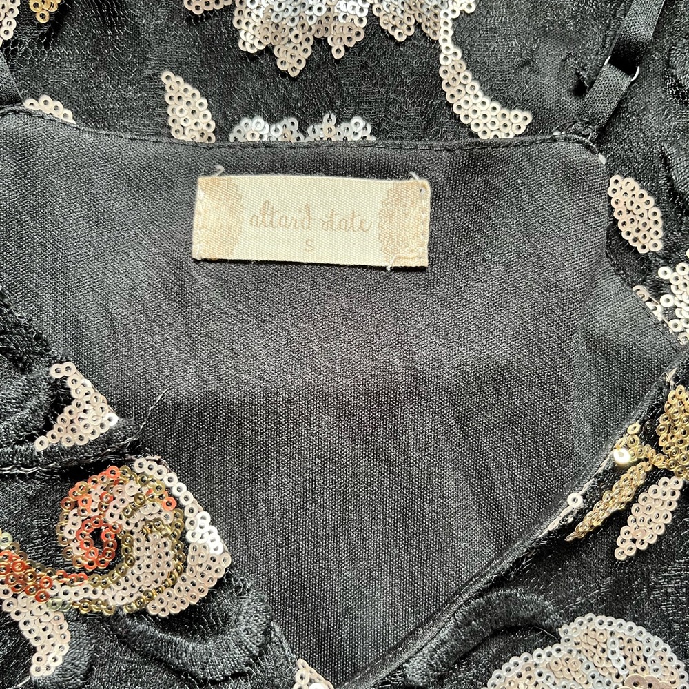 Altar'd State Sequin floral Dress - Picture 7 of 10